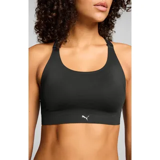 Bustier PUMA "PUMA WOMEN 3D KNIT SPORT TOP", Damen, Gr. S, N-Gr, schwarz, Single Jersey, Obermaterial: 89% Polyamid, 11% Elasthan, BHs Bustier, wendbare und verstellbare Träger für einen personalisierten Look