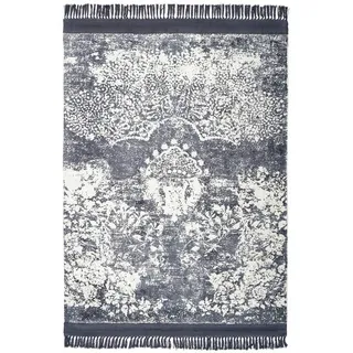 Padiro Dolce Vita 125 Webteppich 200 x 290 cm Grau/Weiß/Violett