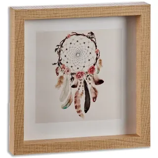 Gift Decor S3606496 MDF-Bild und Holz, Traumfänger, 2,5 x 21,5 x 21,5 cm