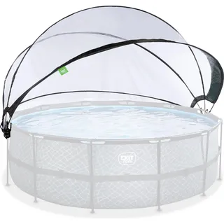 EXIT Pool Überdachung ECO ø427cm, Pool Dome, Universal, Pool-Zubehör, Wetterfest - Transparent