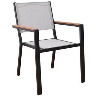 Home Deluxe Gartenstuhl SEDIA 56 x 56 x 85 cm grau 6 St.
