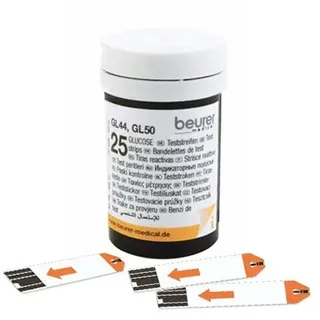 Beurer 46415 Glucose Blood Test Strips - White