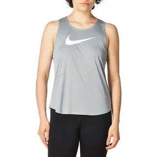 Nike Damen Tank Top W NK Tank SWSH Run, Particle Grey/(White), L, CJ1974