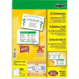 Sigel Sigel, LP850 Visitenkarte 100