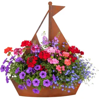 Relaxdays Schiff 43 x 34,5 x 10 cm Braun