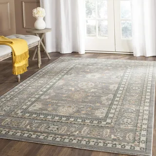 SAFAVIEH Boho Teppich für Wohnzimmer, Esszimmer, Schlafzimmer - Valencia Collection, Kurzer Flor, Lila und Lila, 244 X 305 cm