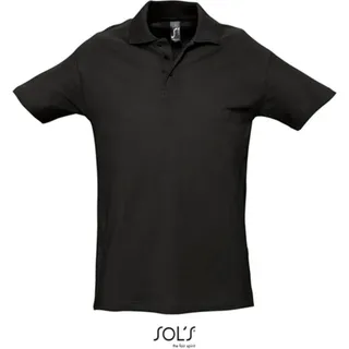 SOLs 11362 | Herren Poloshirt Spring II - Farbe: Black - Größe: 4XL - Schwarz