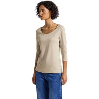 Damen Basic T-Shirt mit 3/4 Arm