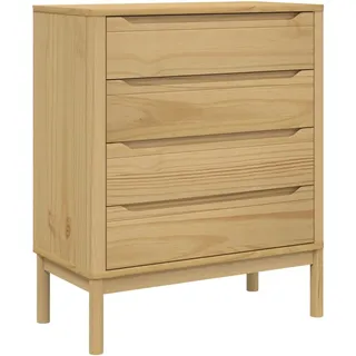 Kommode FLORO Wachsbraun Massivholz Kiefer - Braun