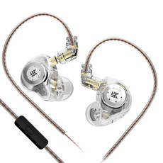 Yinyoo KZ EDX PRO In-Ear-Kopfhörer mit HD-Mikrofon, Geräuschisolierung, High-Definition-In-Ear-Ohrhörer mit Verhinderung von Verwicklungen, 5N OFC, sauerstofffreies 2-Pin-Kupferkabel