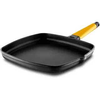 Castey ASADOR CON MANGO DESMONTABLE AMARILLO 22 x 22 CM