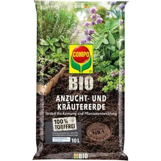 Compo Bio Anzucht- und Kräutererde torffrei, 10l (24026)