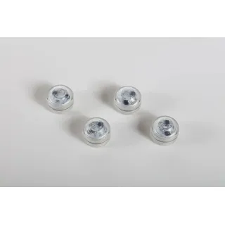 4er LED Outdoor Teelichte Kunststoff Espira inkl. Fernbedienung 13x12x3 cm