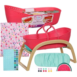BABY BORN 3 in 1 Wiege Pinplay, bunt,