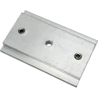 Gardinia Schienenverbinder für Vorhangschiene 3-läufig Silber