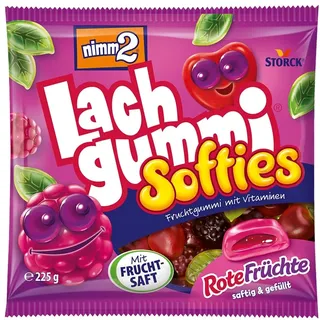 nimm2® Lachgummi Softies Rote Früchte Fruchtgummi 225,0 g