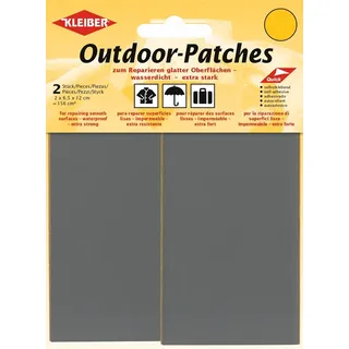 Kleiber + Co.GmbH Outdoor-Patches, 2, Grau, Mittel
