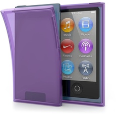 kwmobile Hülle kompatibel mit Apple iPod Nano 7 - Silikon Backcover Schutzhülle - Cover Case in Violett