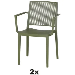 Siena Garden Stapelstuhl , Grün , Kunststoff , 46x80x56 cm , stapelbar, gastro- und objekttauglich, wetterbeständig, UV-beständig , Gartenmöbel, Balkonmöbel, Balkonstühle