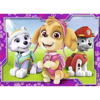 NATHAN - Kinderpuzzle - 45 Teile - Stella, Everest und Marcus - Paw Patrol - Mädchen oder Junge ab 5 Jahren - Hochwertiges Puzzle - Dicker und haltbarer Karton - Action & Adventure - 86533