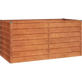 vidaXL Hochbeet Rostig 160x80x77 cm Cortenstahl - Braun