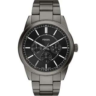Fossil Quarzuhr »PEARSON« Armbanduhr, Herrenuhr, Edelstahlarmband, analog, Tag, Wochentag, grau