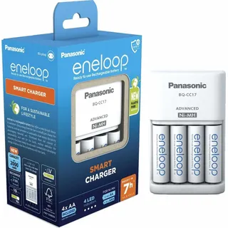 Panasonic eneloop BQ-CC17 - 4x AA Rundzellen-Ladegerät NiMH Micro (AAA), Mignon (AA)