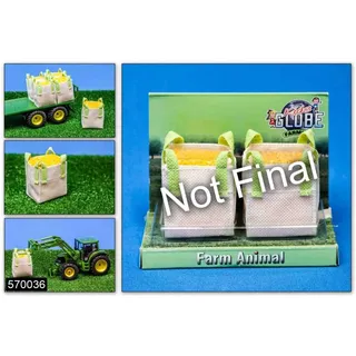Kids Globe Farming Big Bag Futtersäcke (Maßstab 1:32, Futtersäcke Miniatur, Spielzeug, Bauernhof Spielzeug Zubehör, Kinderspielzeug Bauernhof)