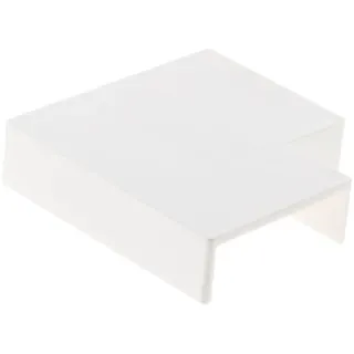 4 angles plats 30 x 10 Blanc