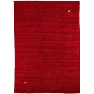 Pergamon Natur Teppich Indo Nepal Gabbeh Shiva , Rot , Textil , Rechteckig , 70x140 cm , Teppiche und Böden, Teppiche, Schafwollteppiche