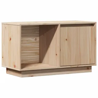 vidaXL TV-Schrank Lowboard 74x35x44 cm Massivholz Kiefer Braun