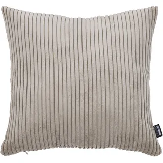 Dekokissen DONE. "Zoom", grau (taupe), B:45cm L:45cm, Mischgewebe, Dekokissen_Sitzkissen_Kissenhüllen, Dekokissen, Kissenhülle aus modernem Cordstoff, Topseller