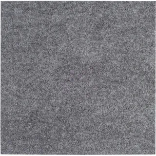 Andiamo Teppichfliese »Abbo, selbstklebend« quadratisch 4 mm Höhe Bodenschutz, quadaratisch 40x40 cm, 25er Set, 50er Set, 100er Set, grau