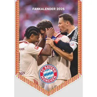 n neumannverlage FC Bayern München 2025 - Mini-Bannerkalender ... Kalendarium: Fan-Kalender - Fußball-Kalender