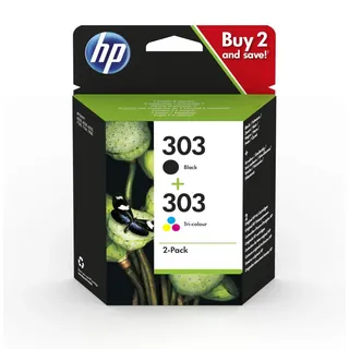 HP 303 schwarz + CMY 3YM92AE