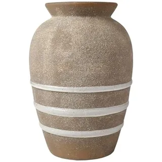 Mikasa Keramikvase mit strukturierten Streifen, 17 x 17 x 25 cm