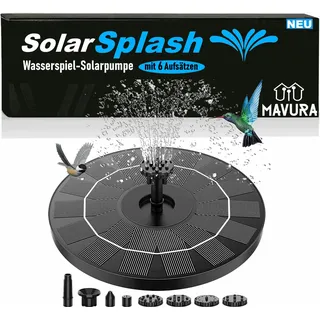 SolarSplash Solar Springbrunnen Pumpe Wasserspiel Teichpumpe Fontäne 3.5w 160mm