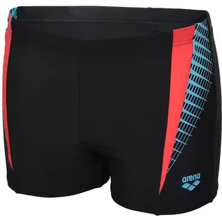 Arena Herren Threefold Short Swim Trunks, Black-black-anguria, 8 EU