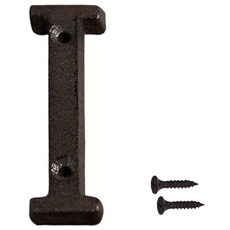 INCREWAY Hausnummer aus Gusseisen, 7,5 cm, schwarz, Hausadresse aus Eisen
