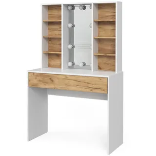 Vicco Schminktisch Alexa 93 cm mit LED Beleuchtung