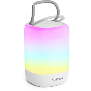 GRIFEMA Nachttischlampe Weiß