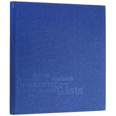 Pagna 30903-07 Gästebuch Europe, Leineneinband mit Blindprägung, 245 x 245 mm, 180 Seiten, dunkelblau