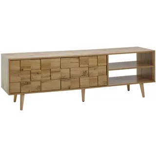 FineBuy Lowboard 160x51x40cm Holz Eiche Fernsehkommode Fernsehschrank