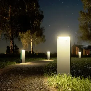 Sigor Solarleuchte Aluminium Höhe 34 cm inkl. Akku anthrazit