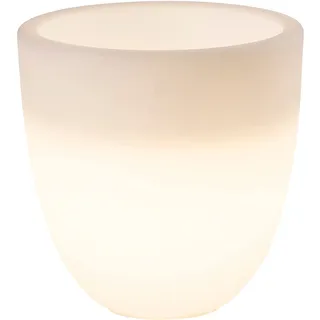 8 seasons DESIGN Shining Curvy Pot S 39 x 39 cm Weiß