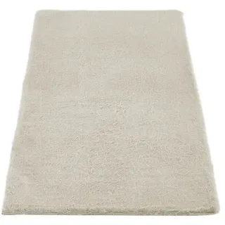 LUXORLIVING -LUXOR- living Kunstfell Coste Flauschiger Teppich Schlafzimmer - ideal zur Verwendung als Bettvorleger Schlafzimmer - gemütlicher Fellteppich Lammfell Imitat 60 x 120 cm Beige