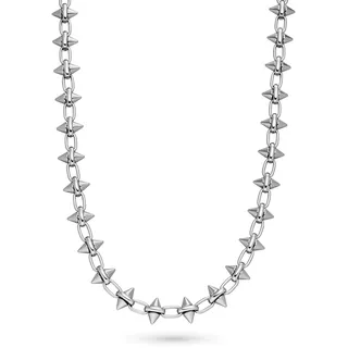 Liebeskind Berlin Gliederkette Spikes Silber Edelstahl