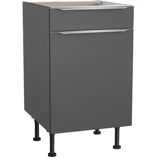 kochstation Unterschrank KS-Aken 50 x 58,4 x 87 cm Grau