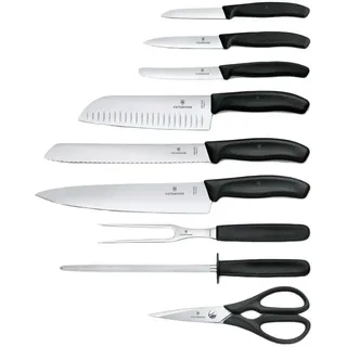 Victorinox Classic Messerset 9 Einheiten - Black / Brown - One Size