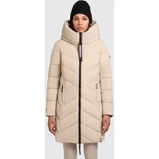 Steppmantel KHUJO "DARKA2", Damen, Gr. S (36), feather beige, Steppware, Obermaterial: 100% Polyester. Futter: 100% Nylon. Wattierung: 100% Polyester, unifarben, ca. Mitte Oberschenkel, Mäntel Steppmantel